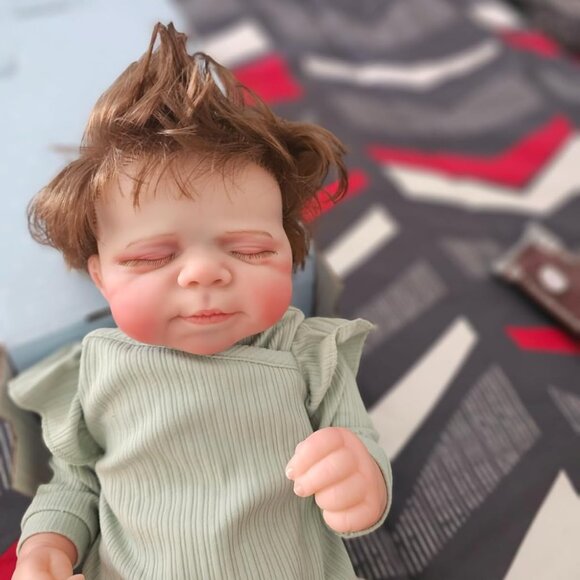 Realistic Reborn Baby Dolls Full Body Vinyl 18 in Real Life Baby Girl Doll - Picture 2 of 5